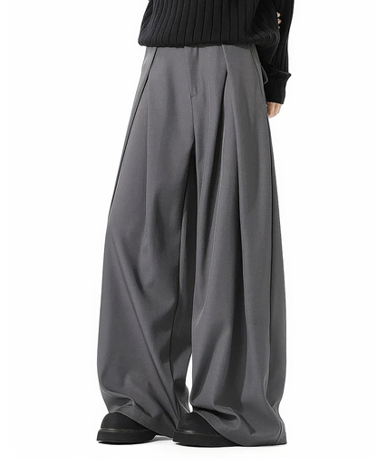 ♂Double Tuck Wide Slacks