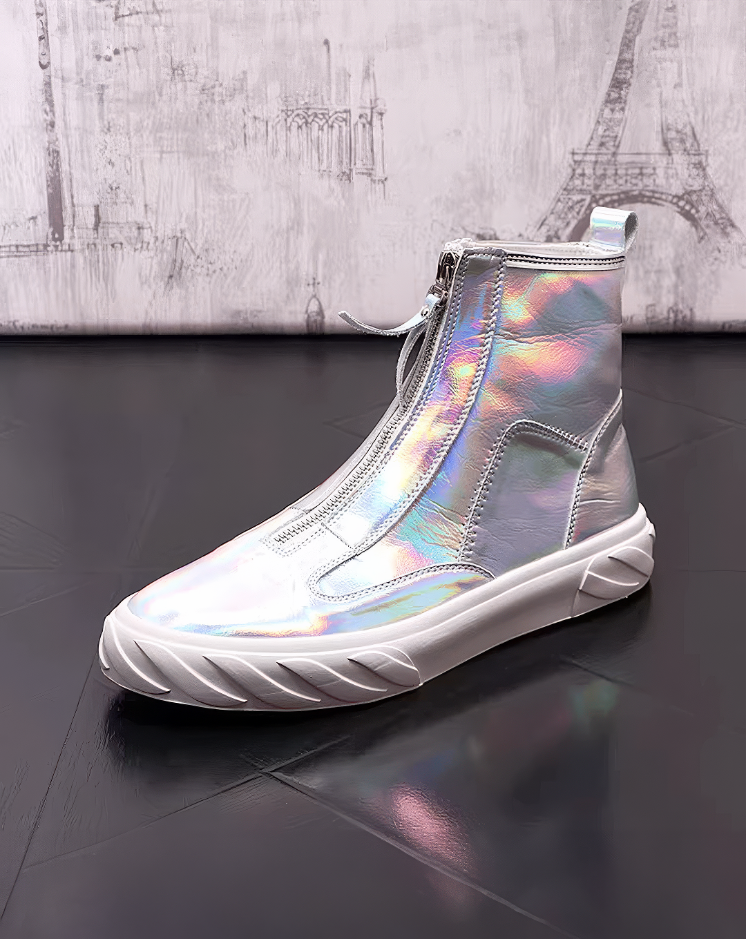 ♂♀Futuristic Front Zip Sneakers