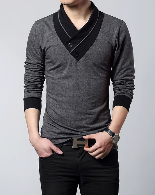 ♂Button V Neck Shirts