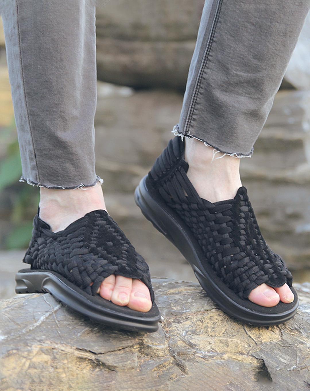 ♂♀Ethnic Pattern Huarachi Sandals