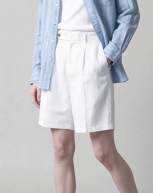 ♂♀Tab Waist Pleated Shorts