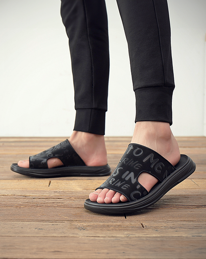 ♂Letter Pattern Sandals