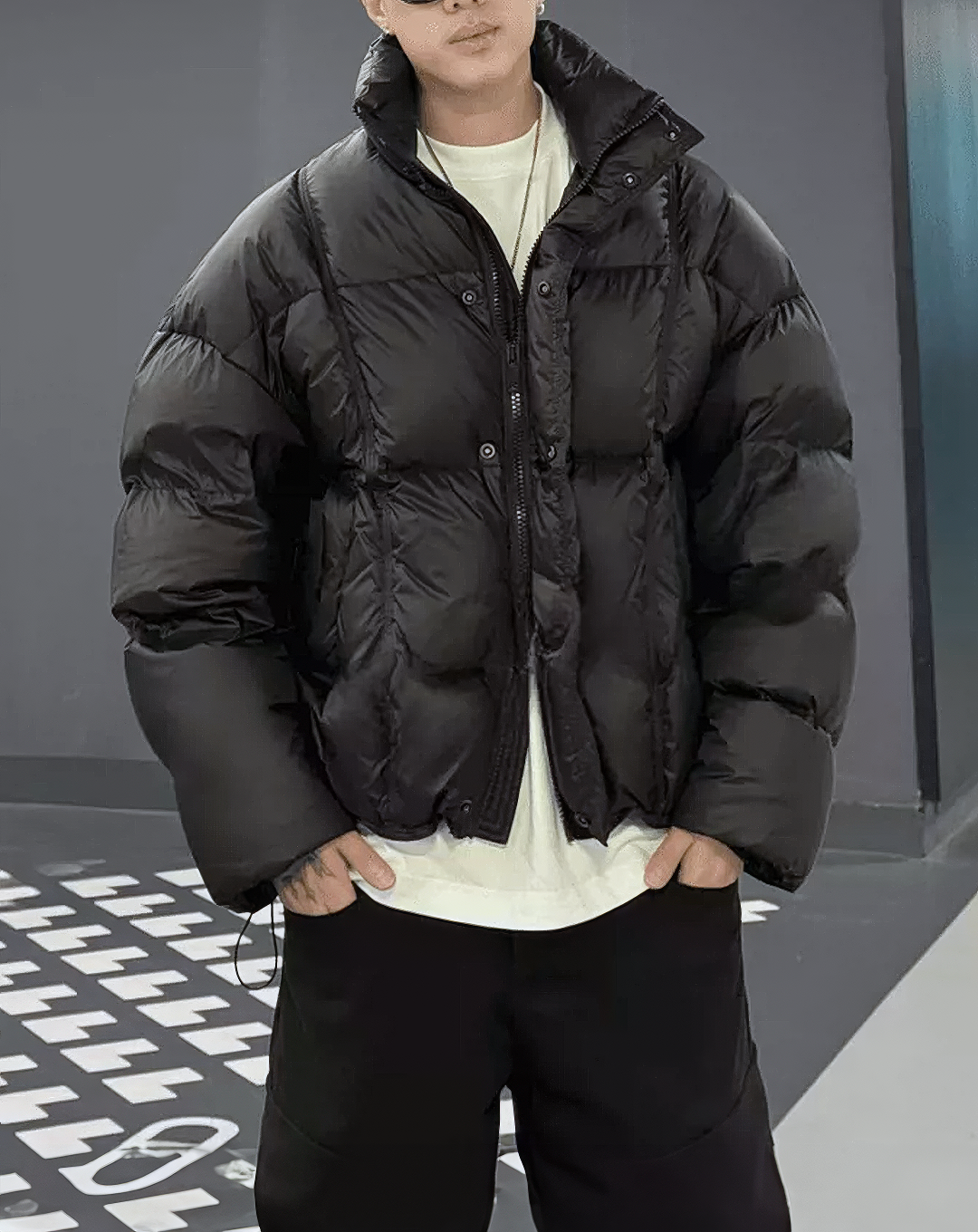 ♂High Collar Puffer Jacket