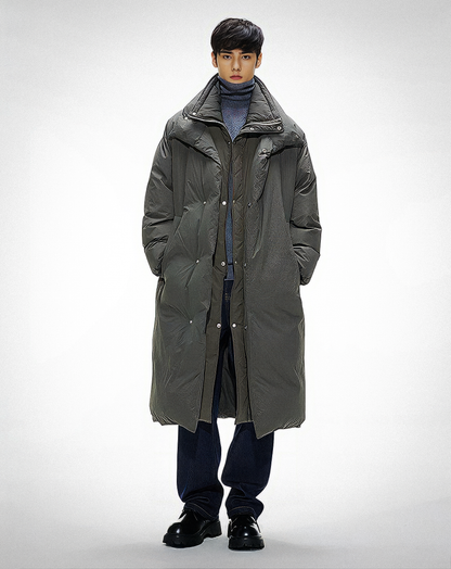 ♂Oversize Stand Collar Coat