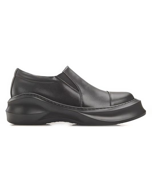 ♂♀本革／Leather Wave Slipon Shoes