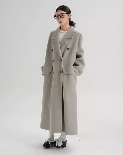 ♀Double Breasted Shaggy Coat