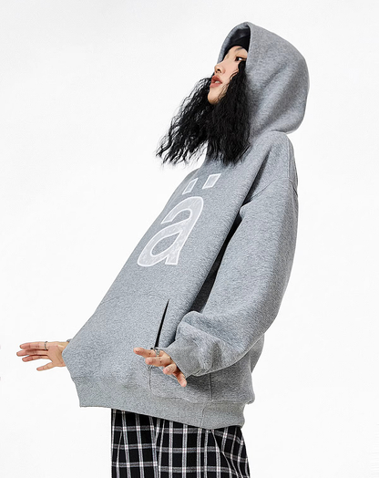 ♀One Letter Logo Hoodie