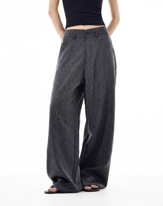 ♂♀Pinstripe Wide Leg Trousers