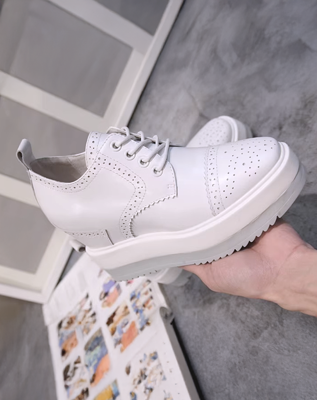 ♀本革／Wingtip Laceup Shoes