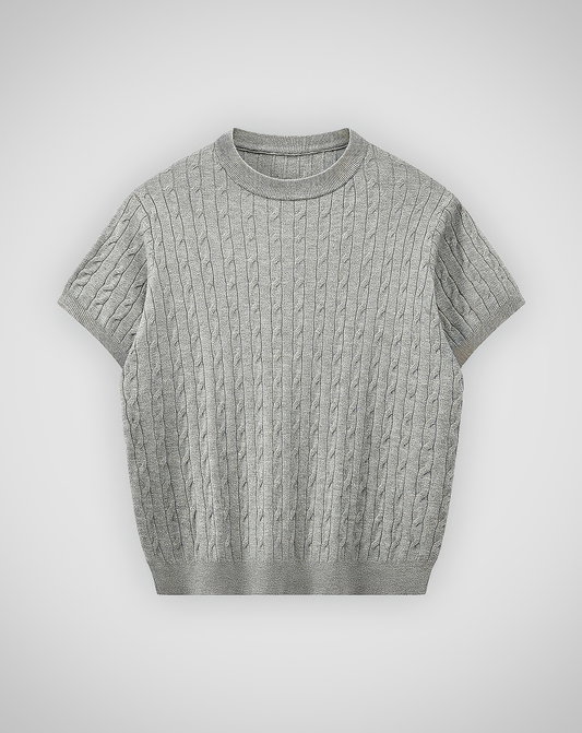 ♂Crew Neck Cable Knit