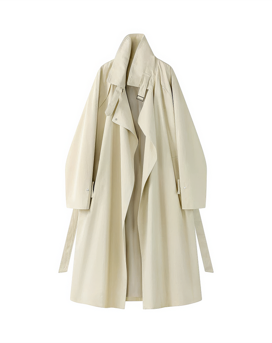♀Stand Collar Trench Coat