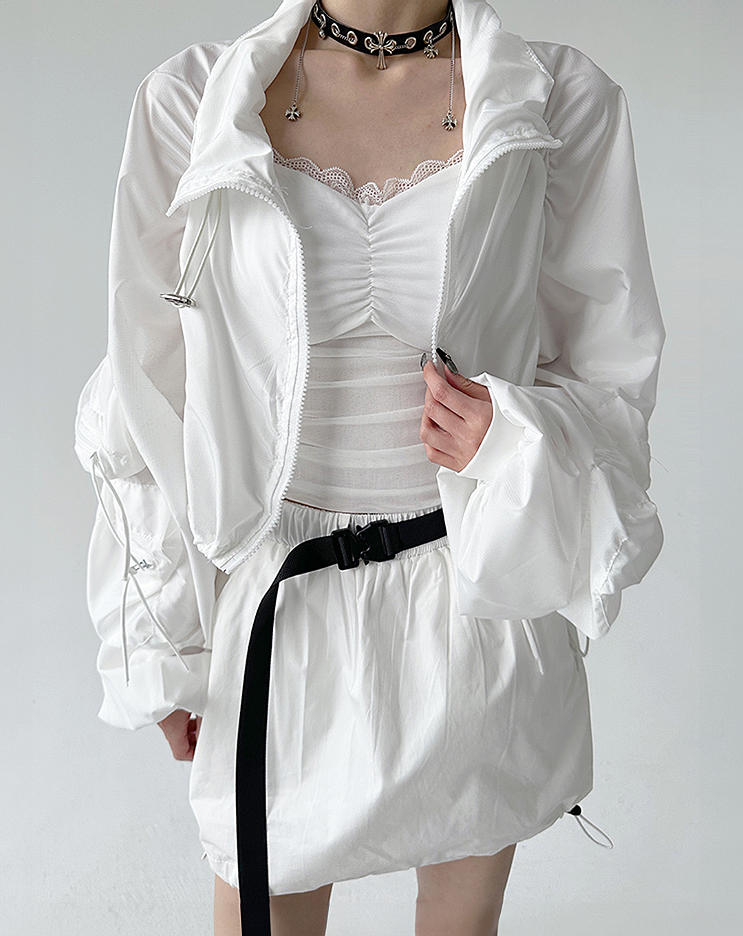 ♀Loose Sleeve Short Blouson