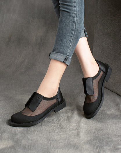 ♀Mesh Sheer Flat Shoes