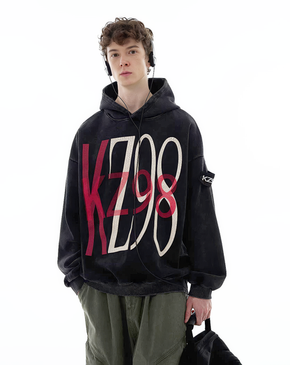 ♂Wash Graphic Hoodie