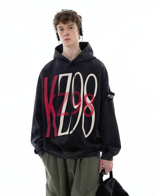 ♂Wash Graphic Hoodie