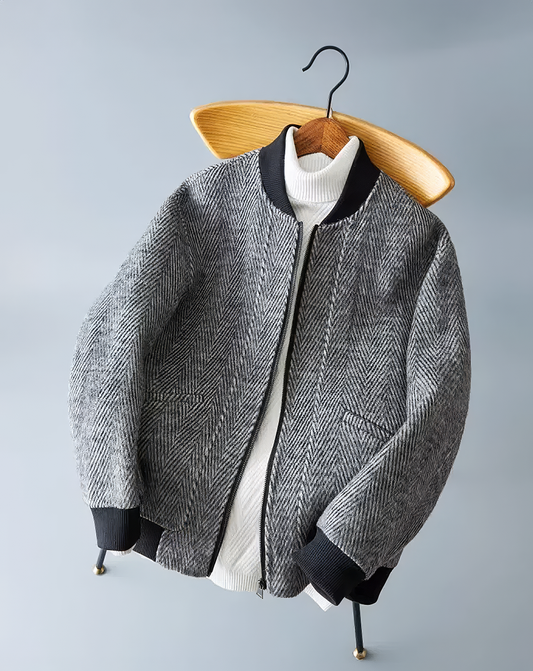 ♂Herringbone Zip Jacket