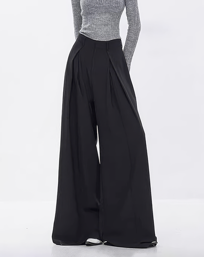 ♀Noir Deep Tuck Bottoms