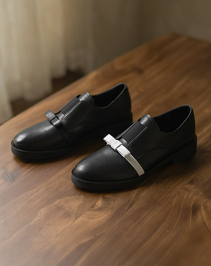 ♀Ribbon Accent Loafers