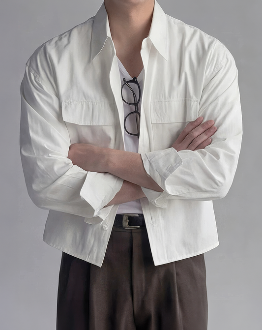 ♂Cotton Drop Shoulder Shirt