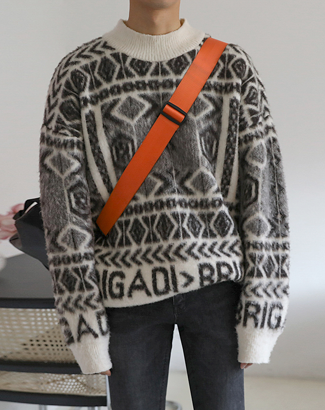 ♂Geometric Pattern Sweater