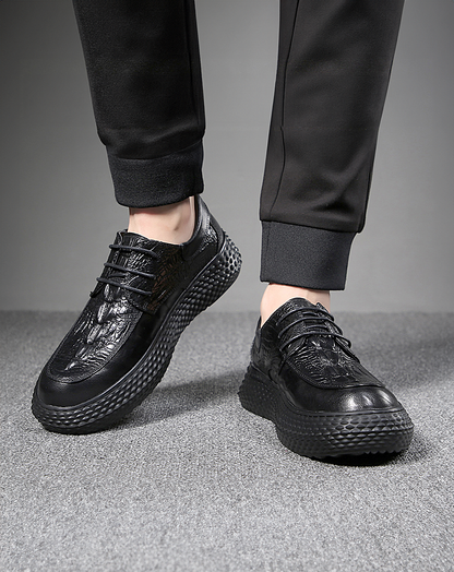 ♂Embossed Platform Shoes