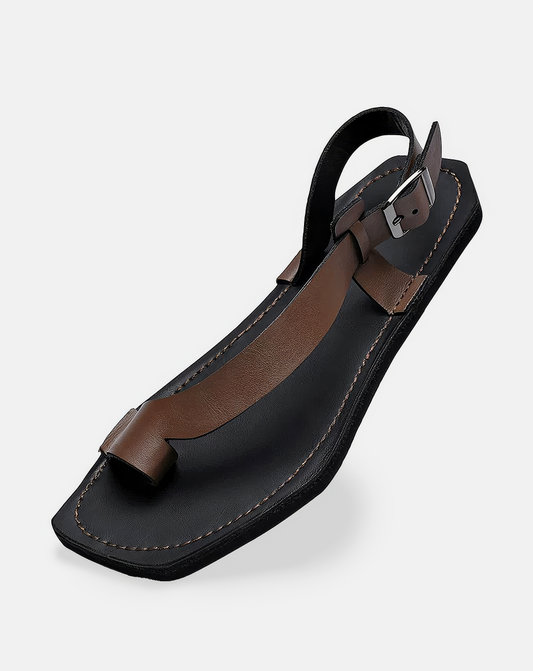 ♀Square Toe Flat Sandals