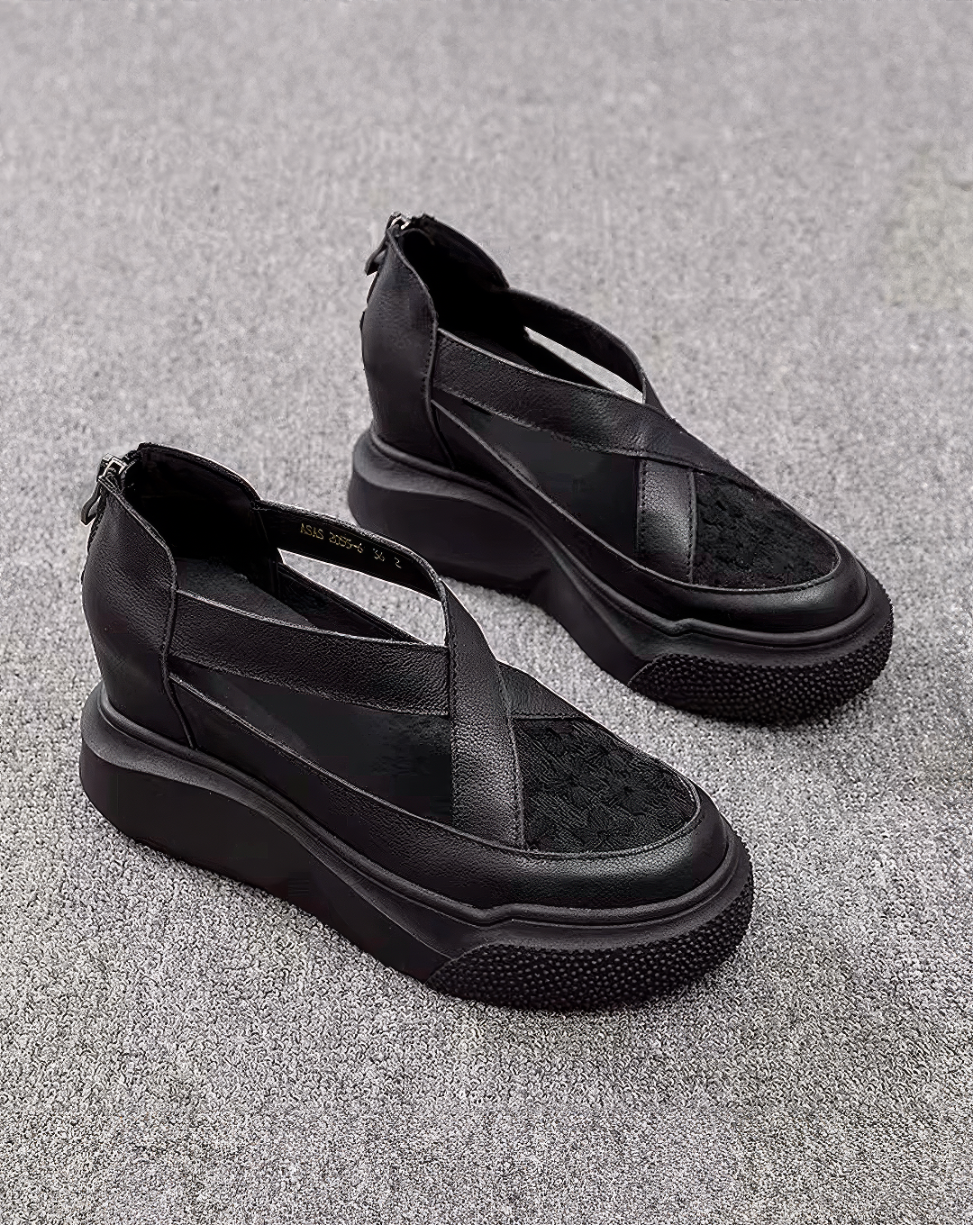 ♀Cross Strap Wedge Sandal