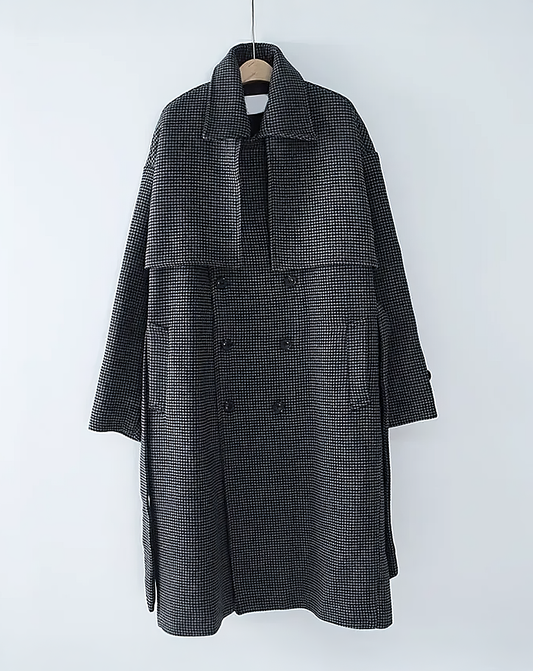 ♂Check Pattern Trench Coat