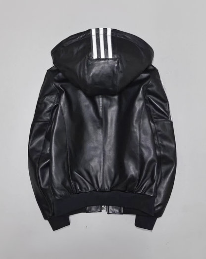 ♂本革／Sheepskin Triple Stripe Hoodie