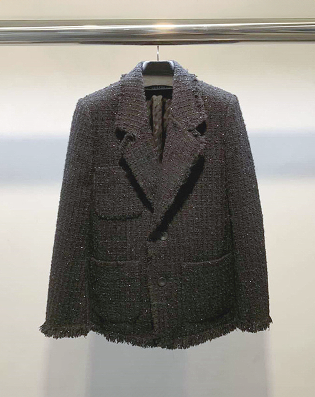 ♀Black Tweed Jacket