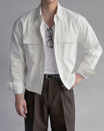 ♂Cotton Drop Shoulder Shirt