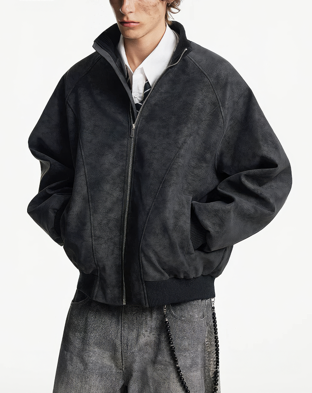 ♂♀Faux Suede Jacket