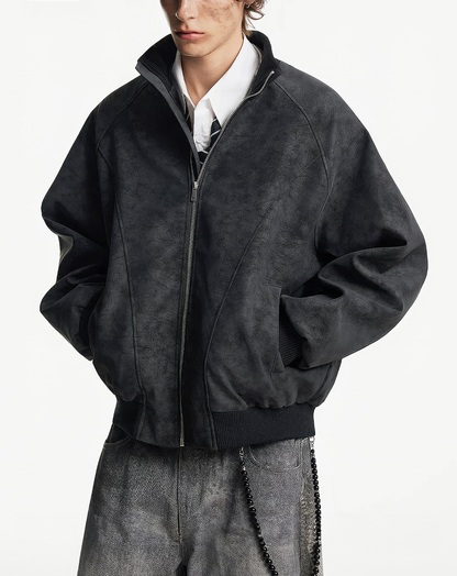 ♂♀Faux Suede Jacket