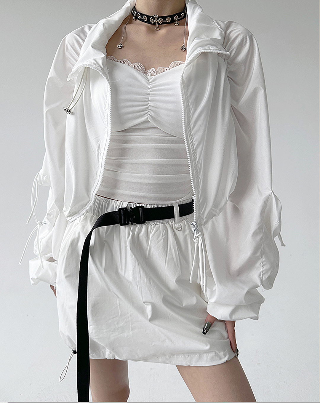 ♀Loose Sleeve Short Blouson