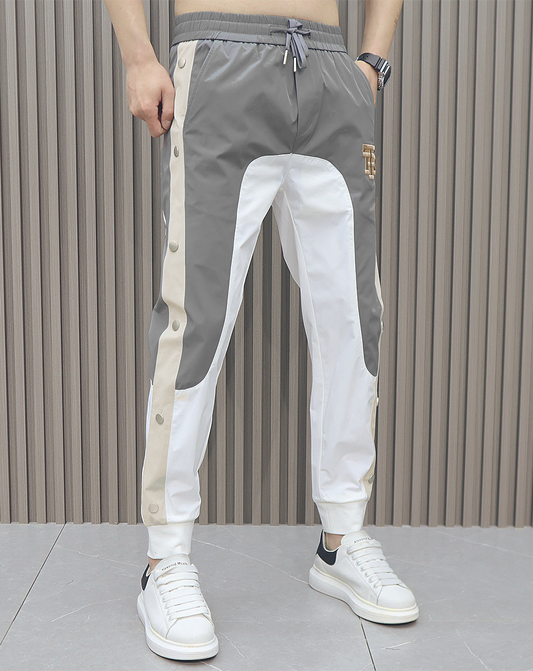♂Point Logo Side Button Pants