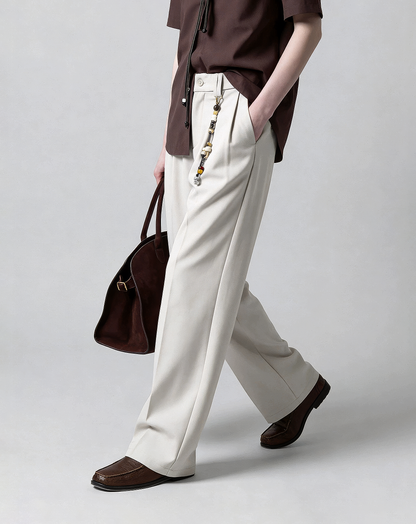 ♂♀Straight Wide Leg Trousers