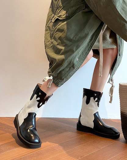 ♀本革／Western Style Mid Boots