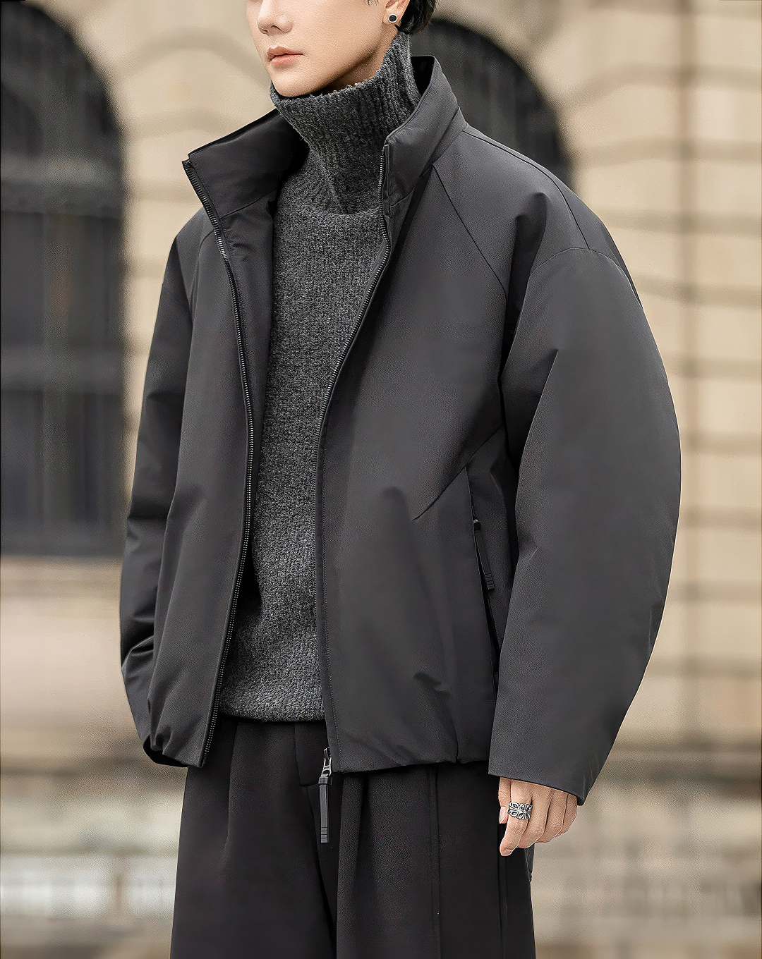 ♂High Collar Puffer Blouson