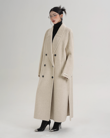 ♀Basic Oversized Double Coat