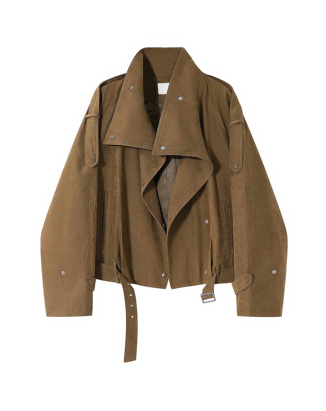 ♀Belted Biker Short Coat