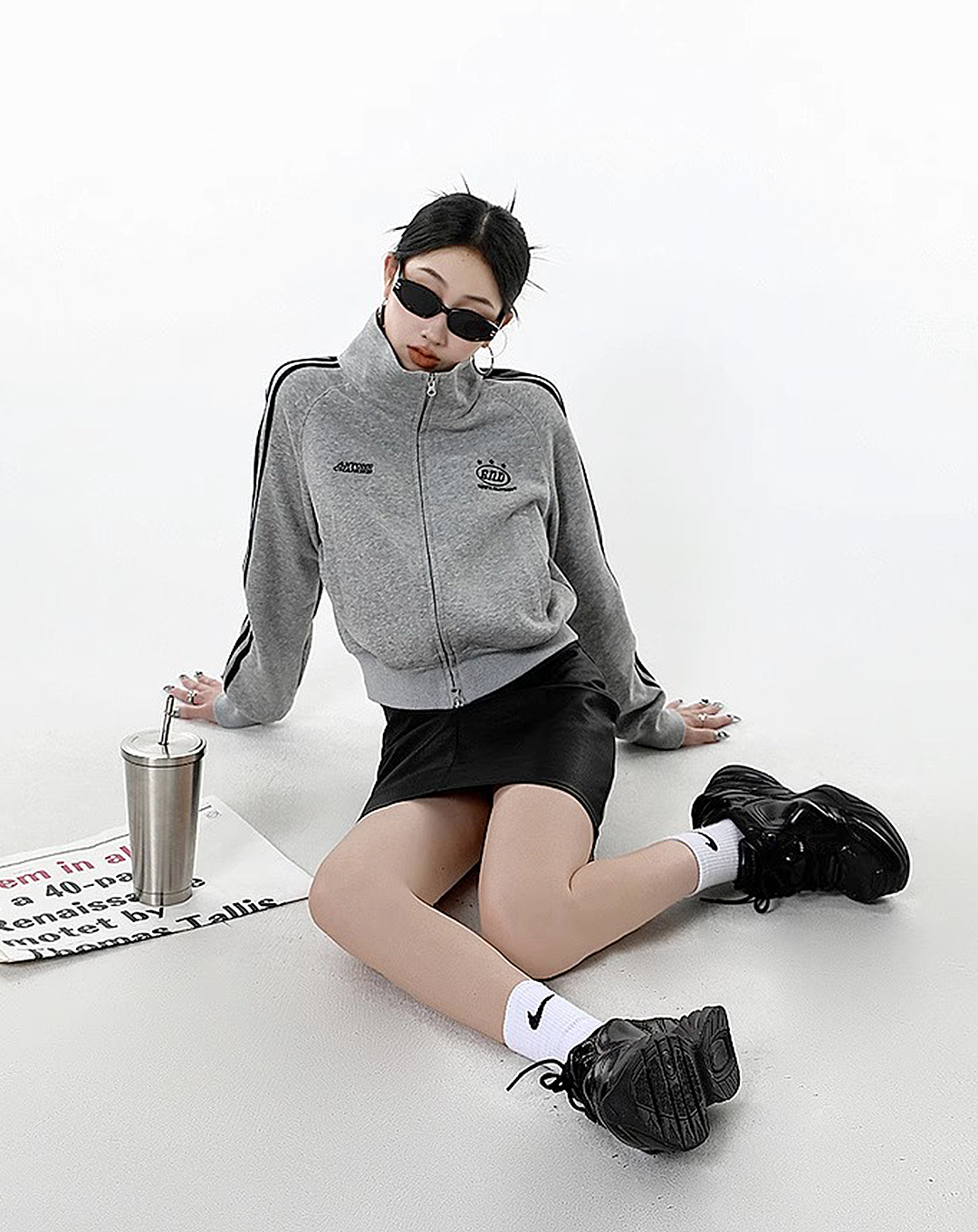 ♀High Neck Short Track Jacket