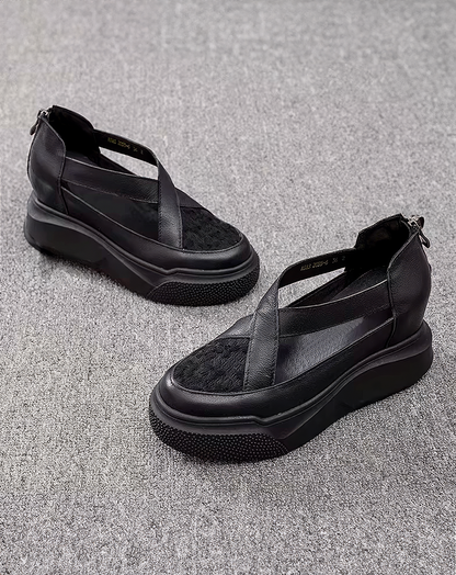 ♀Cross Strap Wedge Sandal