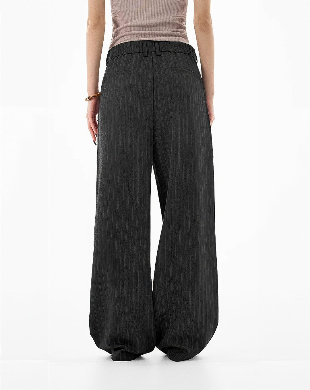 ♂♀Pinstripe Wide Leg Pants