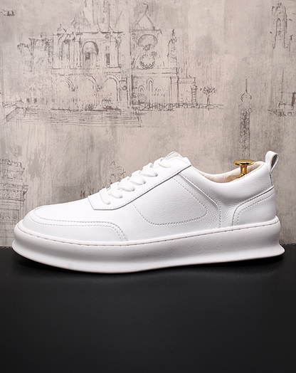 ♂♀White Low-Cut Sneakers