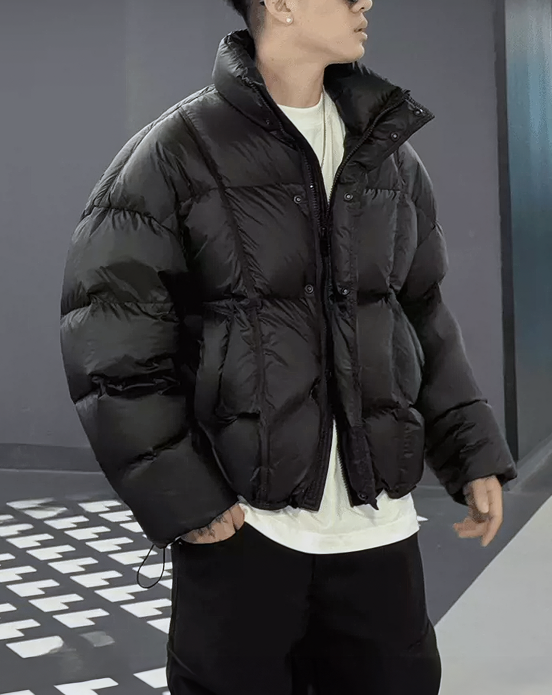 ♂High Collar Puffer Jacket