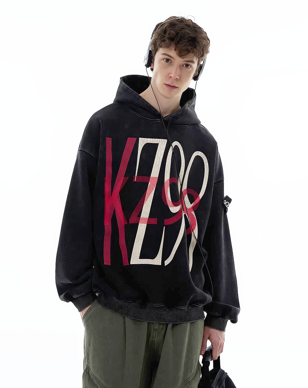 ♂Wash Graphic Hoodie
