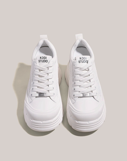 ♀Mesh Platform Sneakers