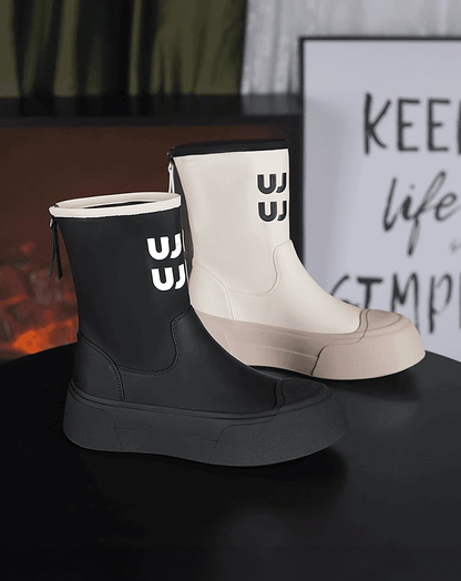 ♀Alphabet Logo Boots