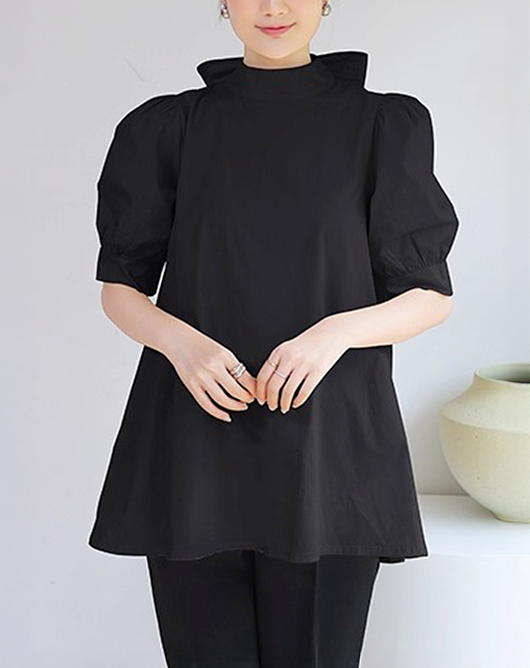 ♀Graceful Bow Flare Blouse