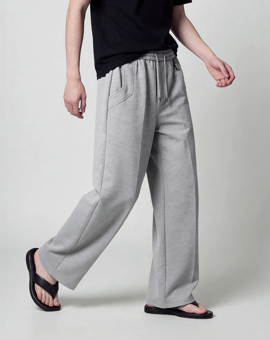 ♂♀Cotton Blend Drawstring Pants